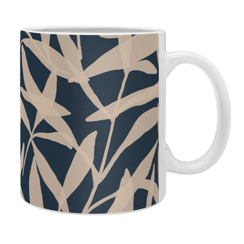 Alisa Galitsyna Organic Pattern Blue and Beige Coffee Mug