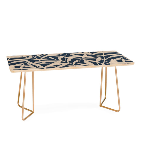 Alisa Galitsyna Organic Pattern Blue and Beige Coffee Table