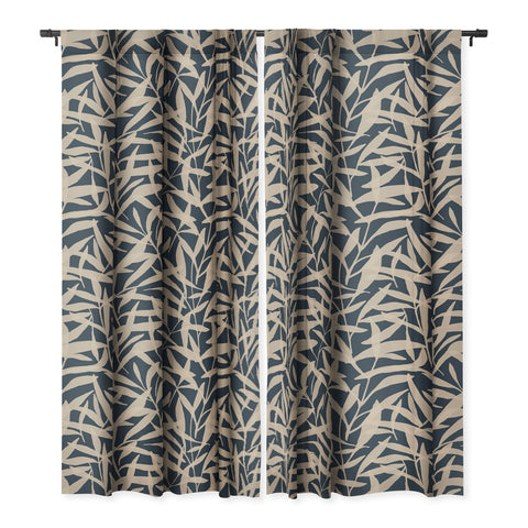 Alisa Galitsyna Organic Pattern Blue and Beige Blackout Non Repeat