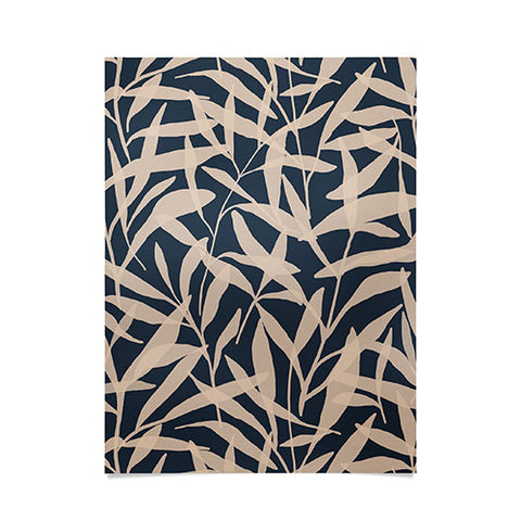 Alisa Galitsyna Organic Pattern Blue and Beige Poster