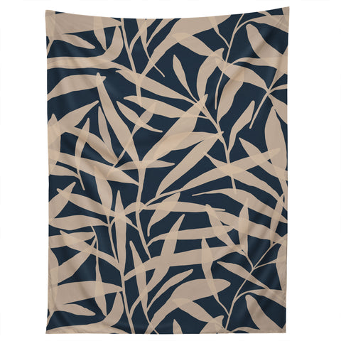 Alisa Galitsyna Organic Pattern Blue and Beige Tapestry