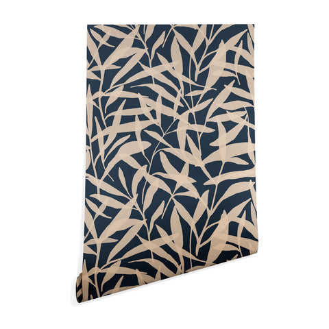 Alisa Galitsyna Organic Pattern Blue and Beige Wallpaper