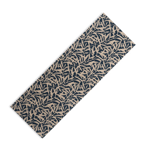 Alisa Galitsyna Organic Pattern Blue and Beige Yoga Mat
