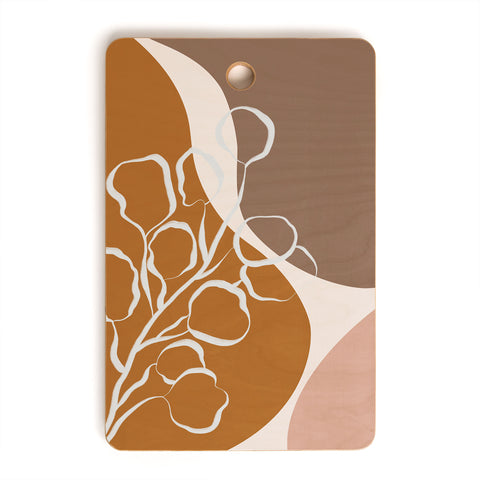 Alisa Galitsyna Organic Shapes And Plants Cutting Board Rectangle