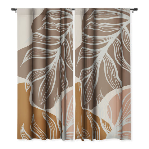 Alisa Galitsyna Organic Shapes Palm Leaves Blackout Non Repeat