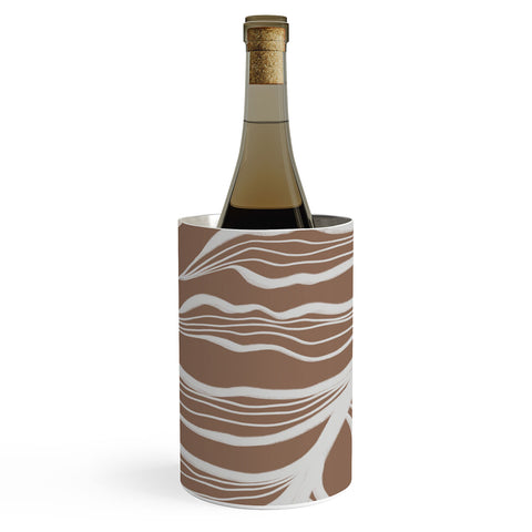 Alisa Galitsyna Organic Shapes Palm Leaves Wine Chiller