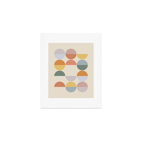 Alisa Galitsyna Pastel Geometric Shapes 2 Art Print