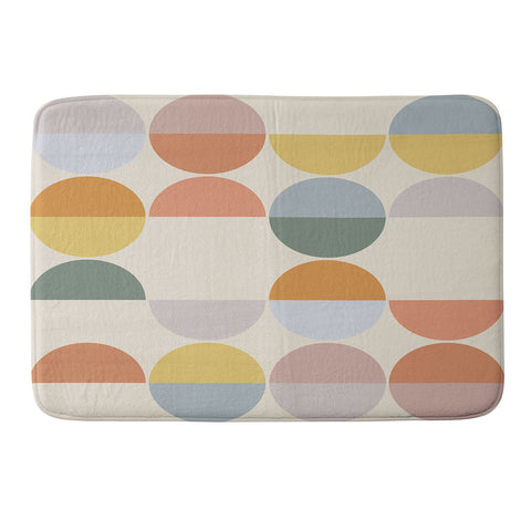 Alisa Galitsyna Pastel Geometric Shapes 2 Memory Foam Bath Mat