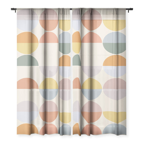 Alisa Galitsyna Pastel Geometric Shapes 2 Sheer Non Repeat