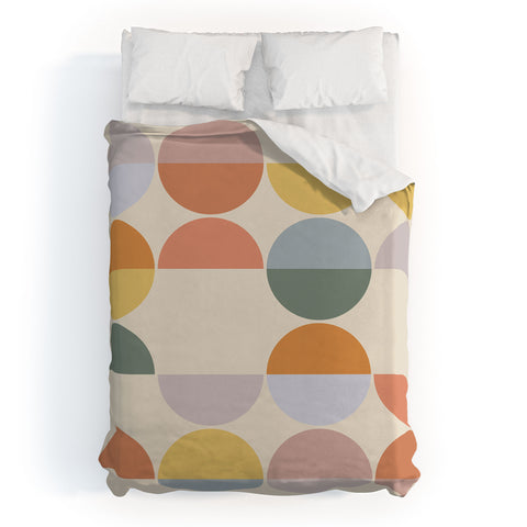 Alisa Galitsyna Pastel Geometric Shapes 2 Duvet Cover