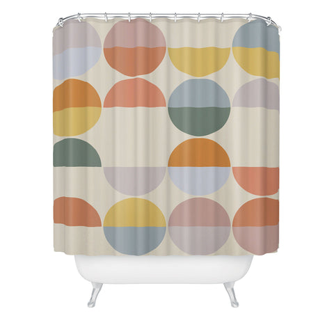 Alisa Galitsyna Pastel Geometric Shapes 2 Shower Curtain