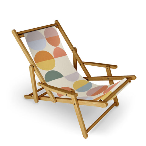 Alisa Galitsyna Pastel Geometric Shapes 2 Sling Chair