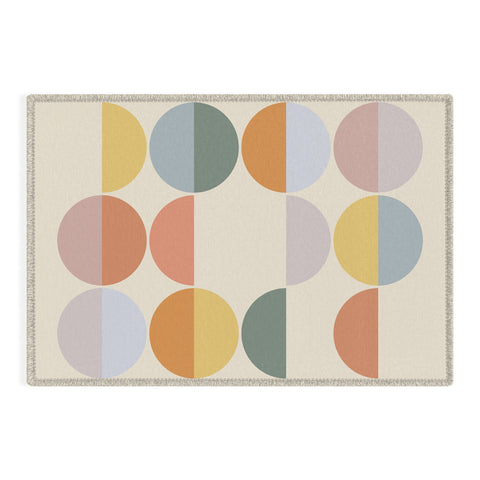 Alisa Galitsyna Pastel Geometric Shapes 2 Outdoor Rug