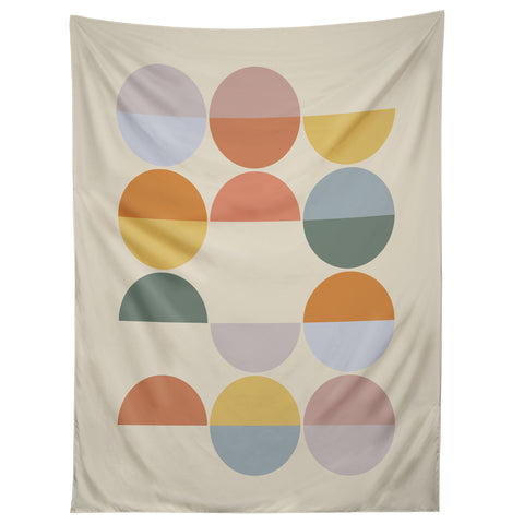 Alisa Galitsyna Pastel Geometric Shapes 2 Tapestry