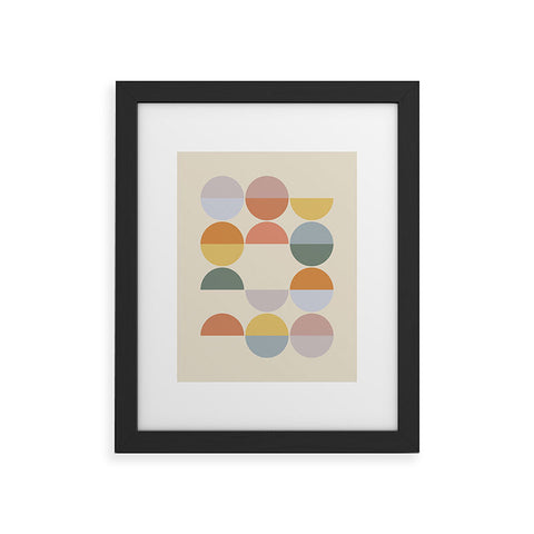 Alisa Galitsyna Pastel Geometric Shapes 2 Framed Art Print