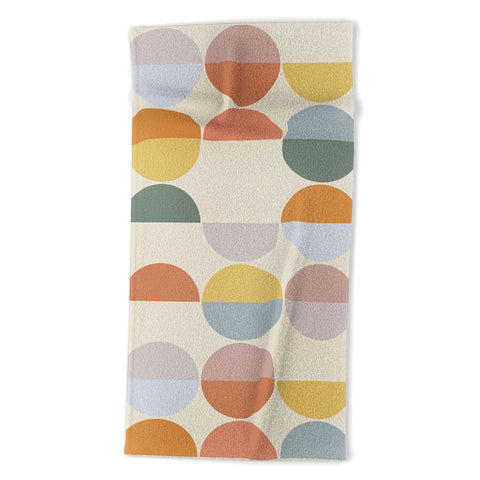 Alisa Galitsyna Pastel Geometric Shapes 2 Beach Towel