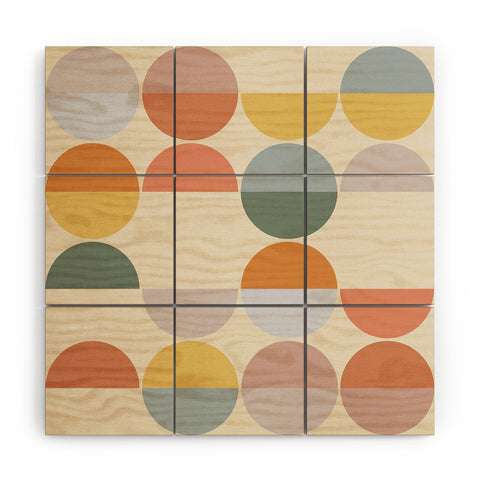 Alisa Galitsyna Pastel Geometric Shapes 2 Wood Wall Mural