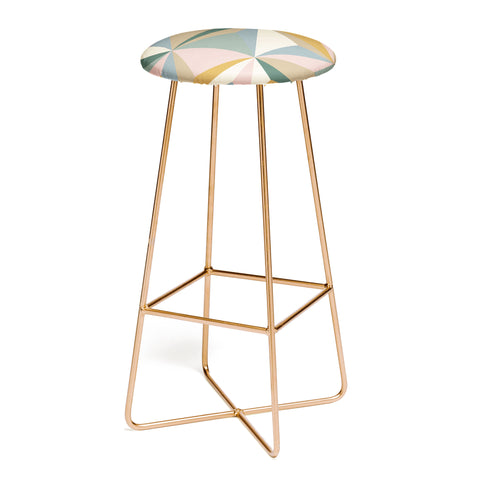 Alisa Galitsyna Pastel Triangles Bar Stool