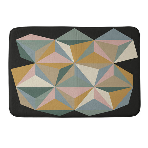 Alisa Galitsyna Pastel Triangles Memory Foam Bath Mat