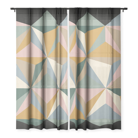 Alisa Galitsyna Pastel Triangles Sheer Non Repeat