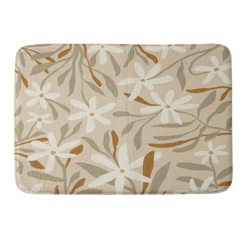 Alisa Galitsyna Pastel Wildflowers Memory Foam Bath Mat