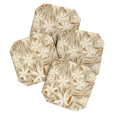 Alisa Galitsyna Pastel Wildflowers Coaster Set