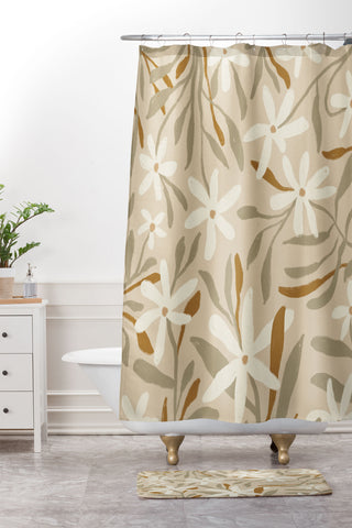 Alisa Galitsyna Pastel Wildflowers Shower Curtain And Mat