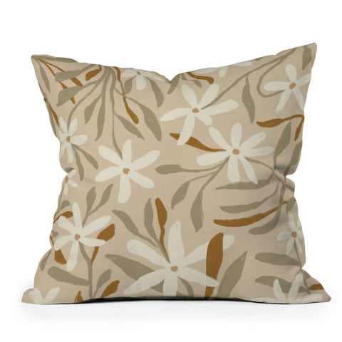 Alisa Galitsyna Pastel Wildflowers Throw Pillow