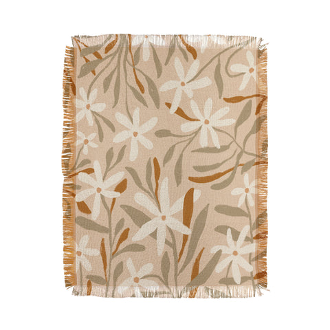 Alisa Galitsyna Pastel Wildflowers Throw Blanket