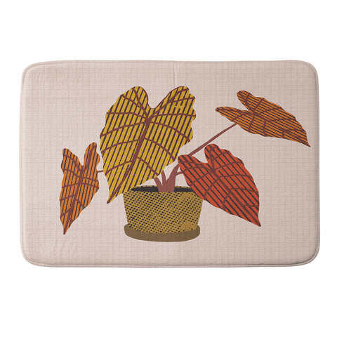 Alisa Galitsyna Patterned Alocasia 2 Memory Foam Bath Mat