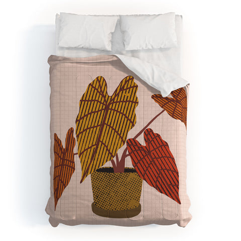 Alisa Galitsyna Patterned Alocasia 2 Comforter