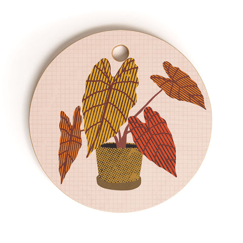 Alisa Galitsyna Patterned Alocasia 2 Cutting Board Round