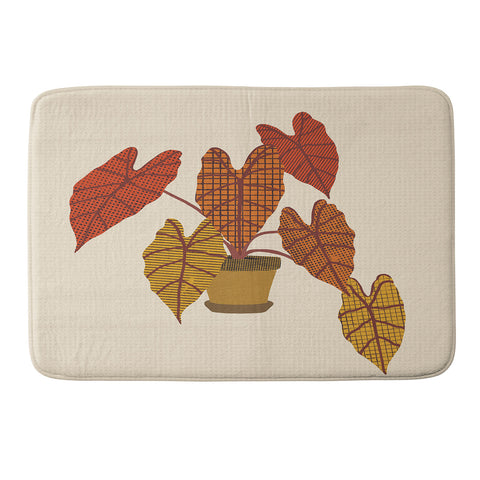 Alisa Galitsyna Patterned Alocasia 3 Memory Foam Bath Mat