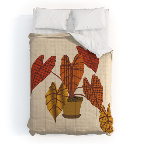 Alisa Galitsyna Patterned Alocasia 3 Comforter