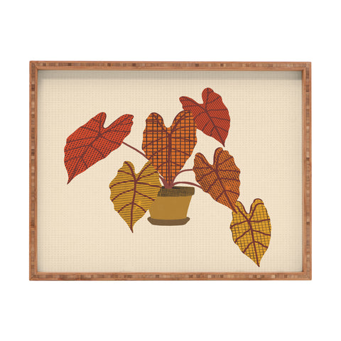 Alisa Galitsyna Patterned Alocasia 3 Rectangular Tray