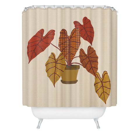 Alisa Galitsyna Patterned Alocasia 3 Shower Curtain
