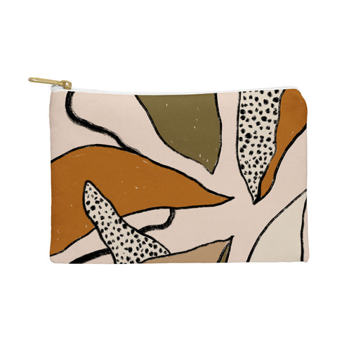 Alisa Galitsyna Patterned Tropical Leaves Pouch