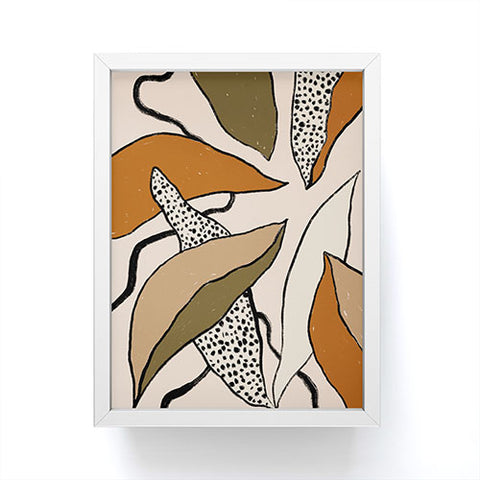 Alisa Galitsyna Patterned Tropical Leaves Framed Mini Art Print