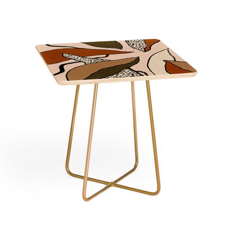 Alisa Galitsyna Patterned Tropical Leaves Side Table