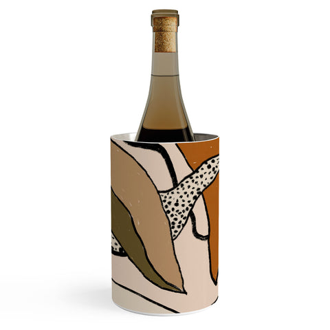 Alisa Galitsyna Patterned Tropical Leaves Wine Chiller