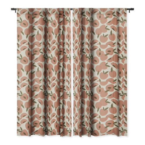 Alisa Galitsyna Peach Harvest Blackout Window Curtain