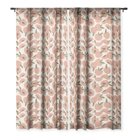 Alisa Galitsyna Peach Harvest Sheer Window Curtain