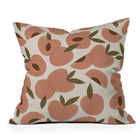 Alisa Galitsyna Peach Harvest Throw Pillow