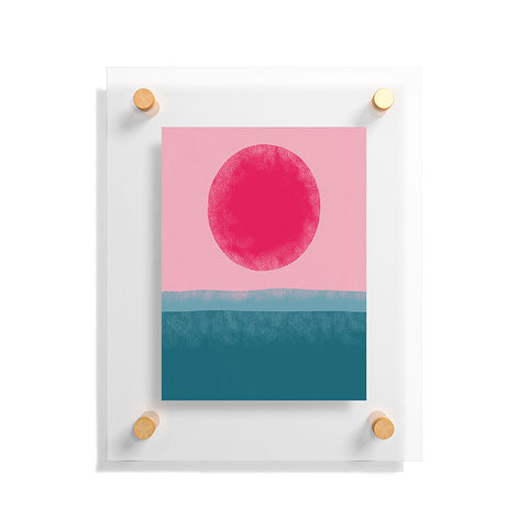 Alisa Galitsyna Pink Sun Floating Acrylic Print