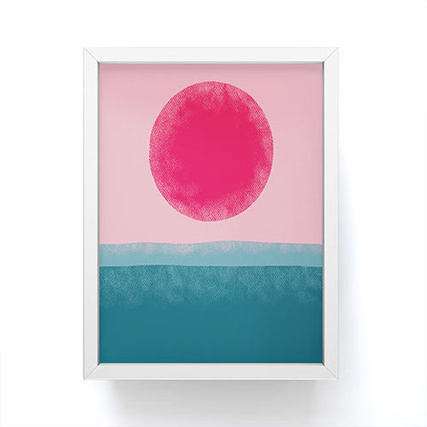 Alisa Galitsyna Pink Sun Framed Mini Art Print