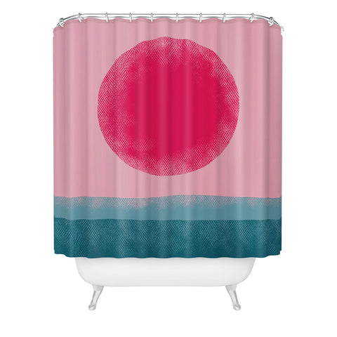 Alisa Galitsyna Pink Sun Shower Curtain