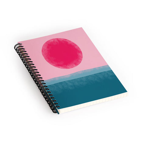 Alisa Galitsyna Pink Sun Spiral Notebook