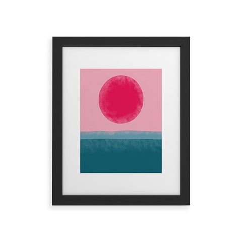 Alisa Galitsyna Pink Sun Framed Art Print
