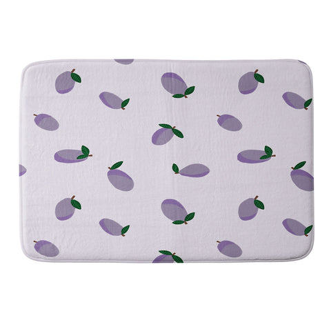 Alisa Galitsyna Plums Memory Foam Bath Mat