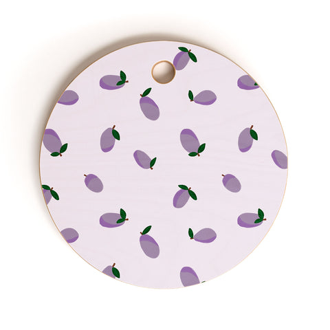 Alisa Galitsyna Plums Cutting Board Round
